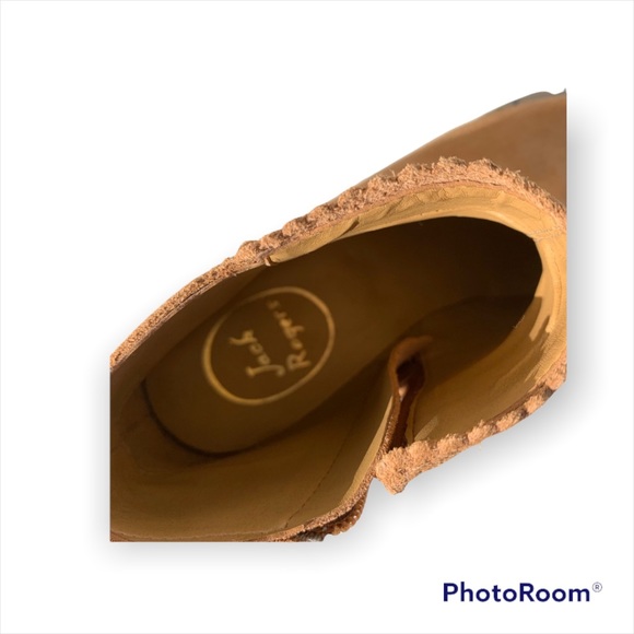 Jack Rogers suede scalloped trim boots size 6 new - Picture 4 of 5